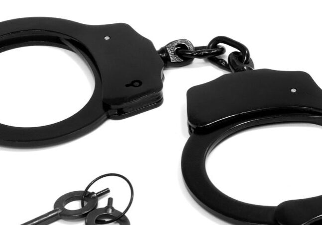 handcuffs, black, criminal